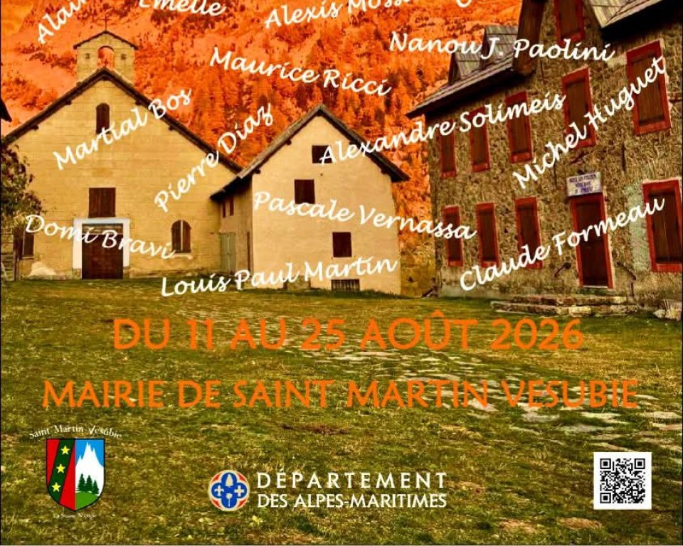 Affiche exposition peinture : La Madone de Fenestre Aujourd'hui