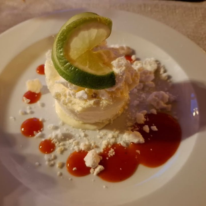 Dessert du restaurant gastronomique de l'Auberge du Bachelard 