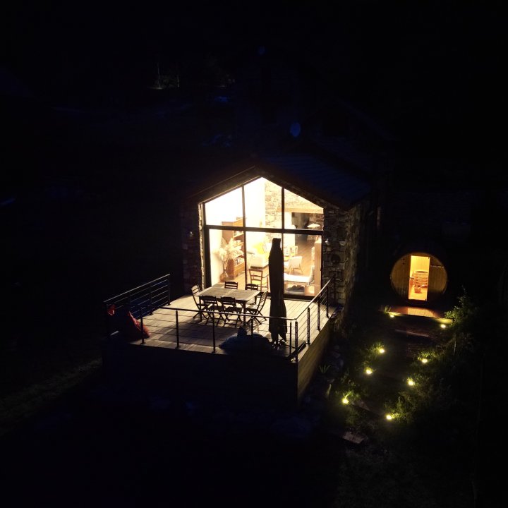 Maison Gaïa vue de nuit