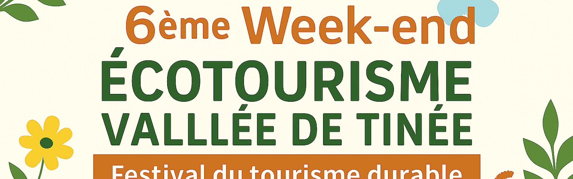 Bannière Week-end Écotourisme Mercantour Tinée 2025