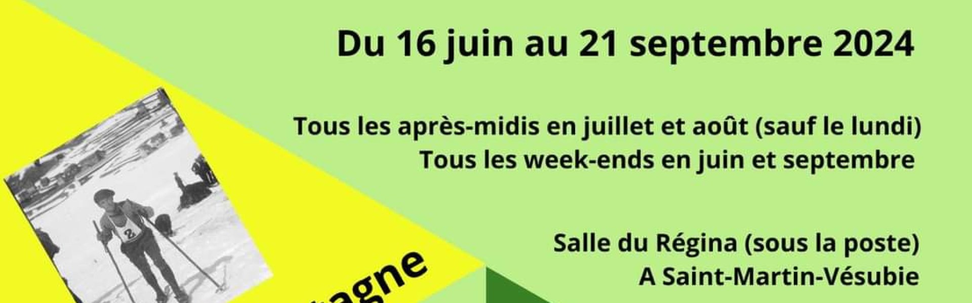 Affiche de l'exposition "Les sports dans le Haut Pays"