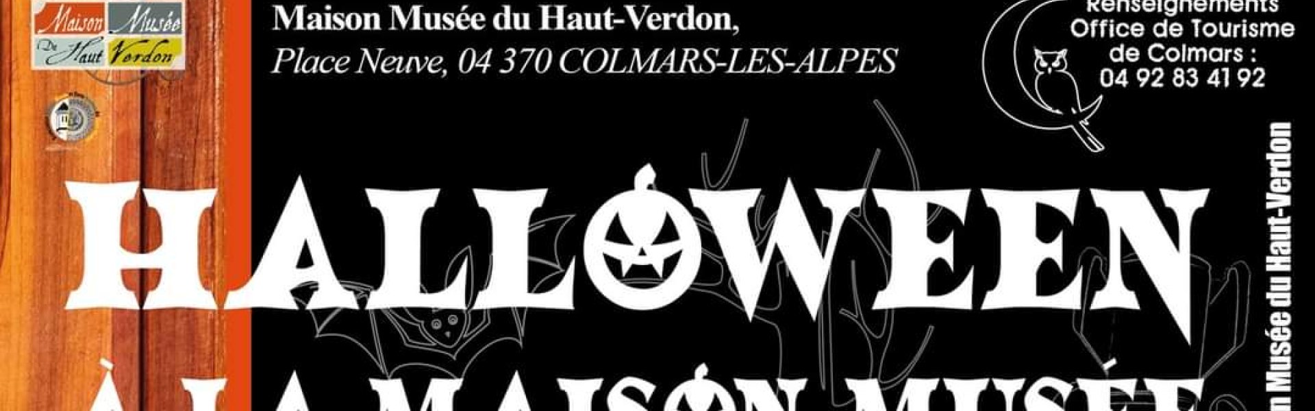Affiche Halloween à la Maison Musée du Haut-Verdon
