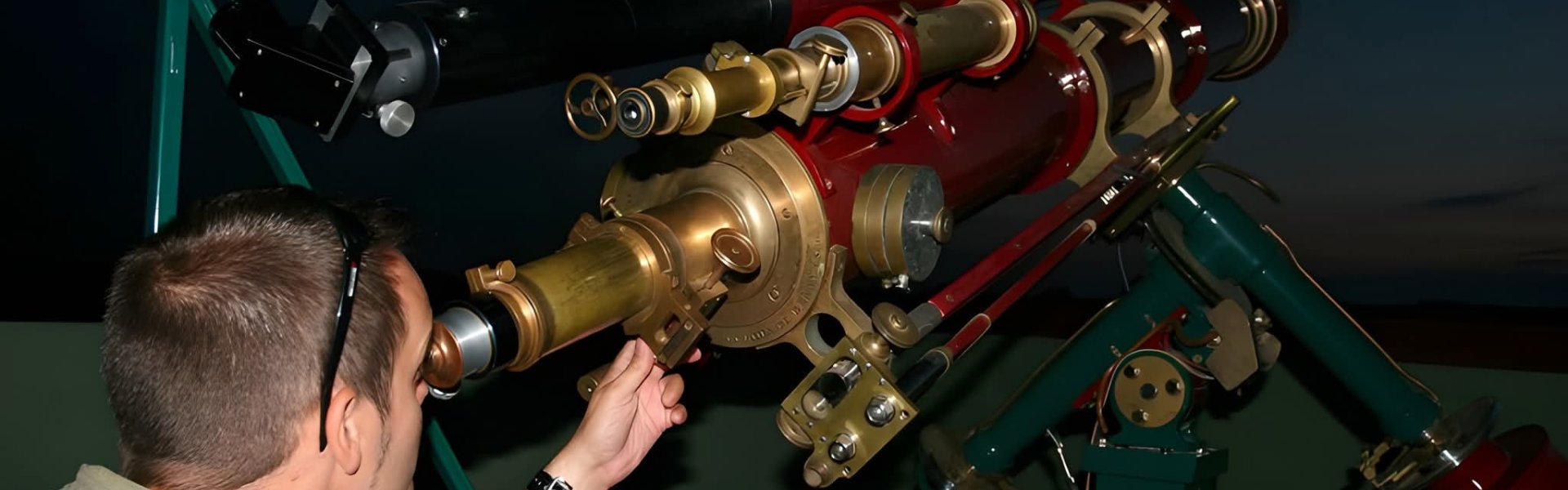 Observation astronomique avec la lunette du Père Josset