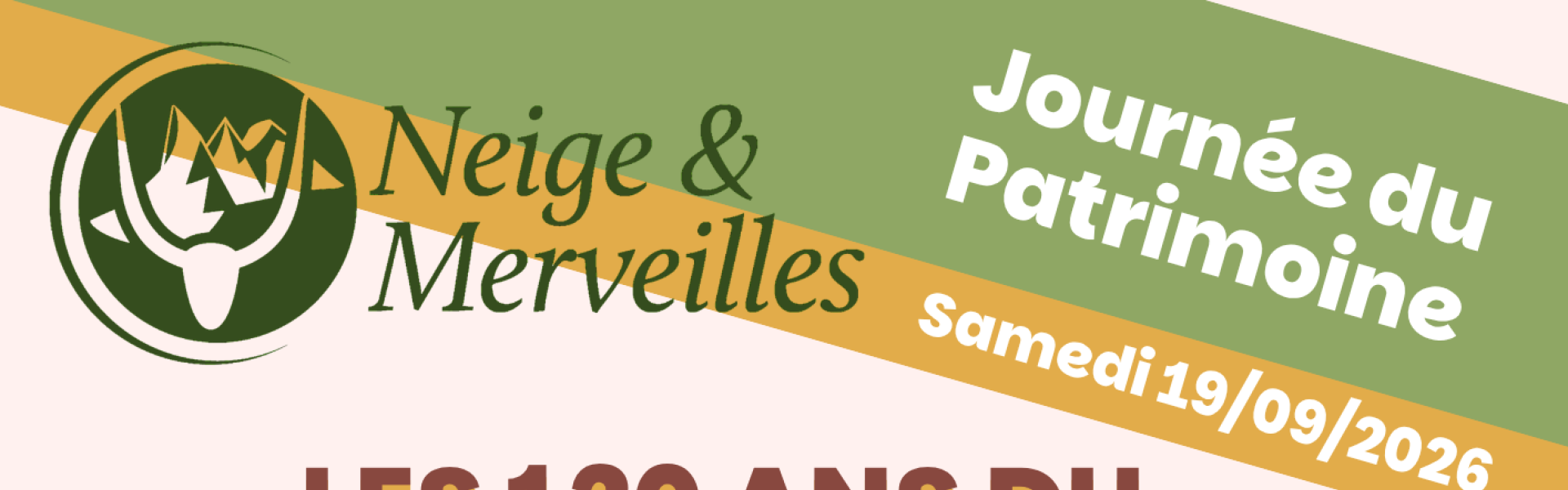 Affiche des 120 ans du hameau de la Minière - Journée du patrimoine