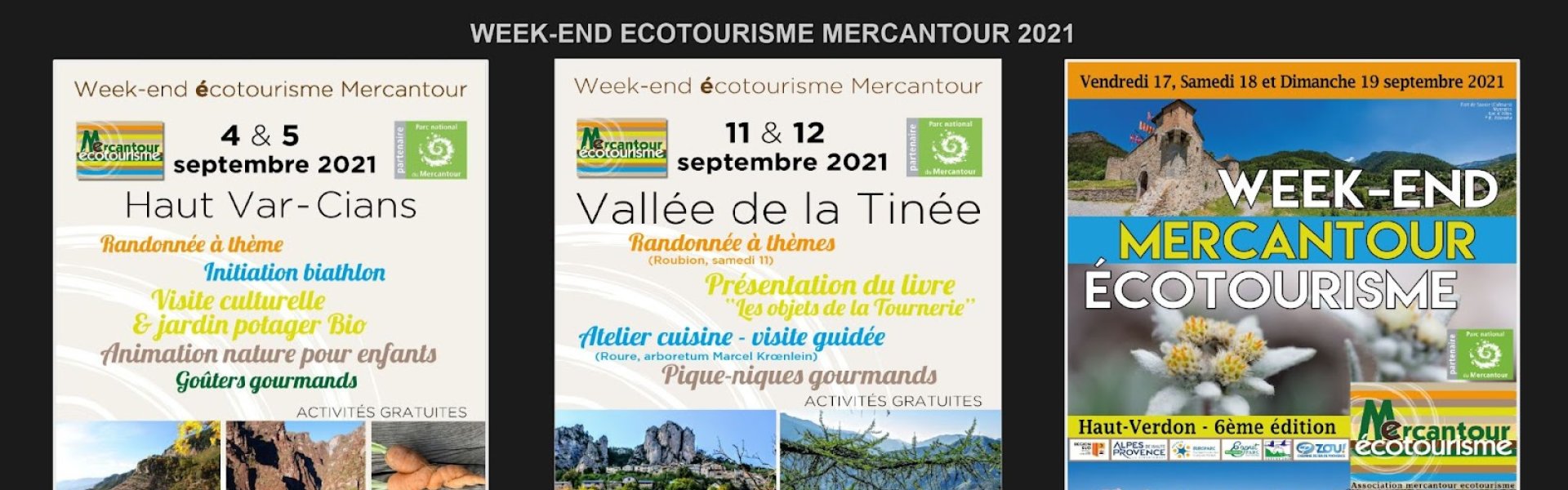 Week-ends Écotourisme Mercantour septembre 2021