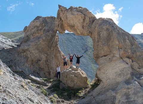 Des randonneurs dans le Parc national du Mercantour