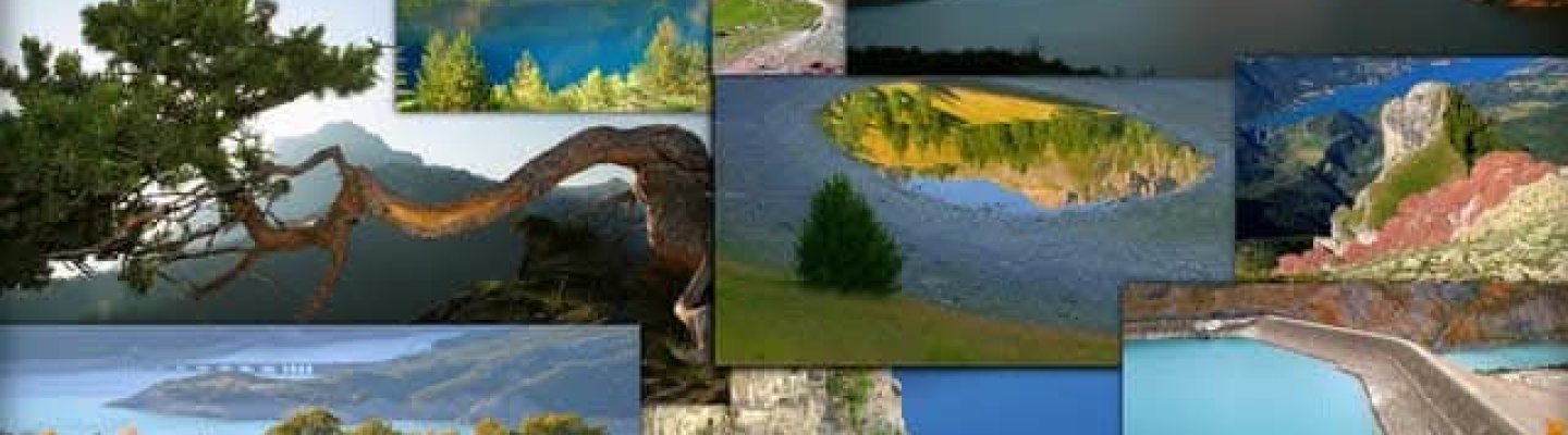 Collage de photos de la vallée de l'Ubaye - Mercantour par Claude Gouron 