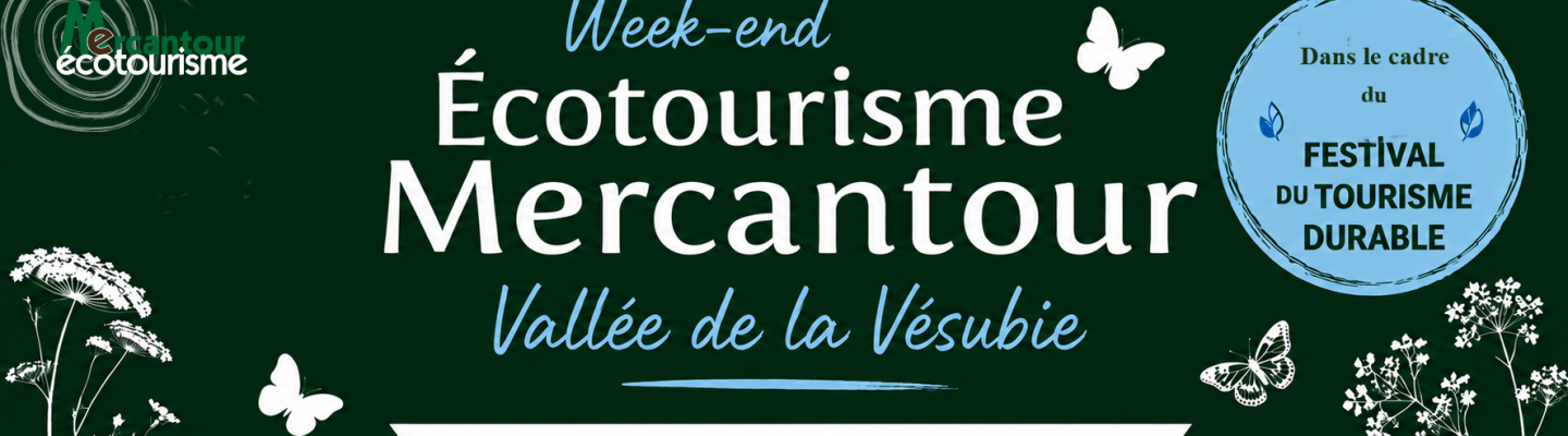 Bannière Week-end Écotourisme Mercantour Vésubie 2026