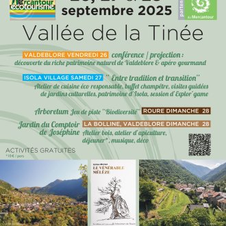 Affiche week-end écotourisme Mercantour - Tinée 2025