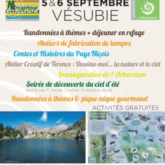 Affiche week-end écotourisme Mercantour 2026 de la vallée de la Vésubie