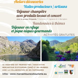 Affiche Week-end Ecotourisme Mercantour Vésubie 2023
