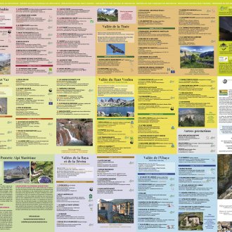 Carte/plan structures rangées par vallée