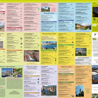 Carte touristique 2025 Mercantour écotourisme