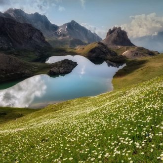 Lac du Mercantour-Atelier d'Art, Claude Gouron