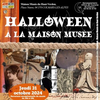 Affiche Halloween à la Maison Musée du Haut-Verdon 
