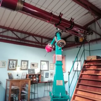 La lunette du Père Josset à l'observatoire Barcelonnette Mercantour