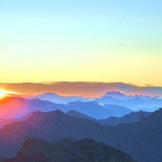 lever de soleil sur le Parc national du Mercantour
