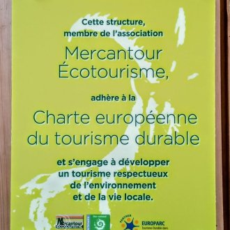 Plaque Mercantour écotourisme