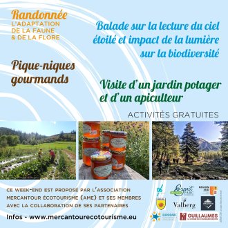 Affiche Week-end Ecotourisme Mercantour haut Var/Cians 2024