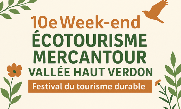 10 ème Weekend Écotourisme Mercantour - Festival du tourisme durable 2025