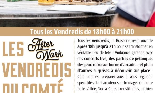 Affiche : Les Vendredis du Comté à Saint Martin Vesubie 