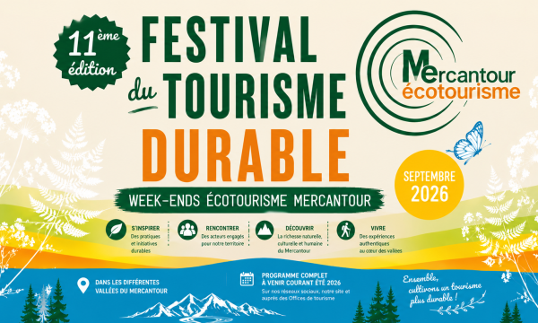 Festival du Tourisme Durable 2026 : week-end écotourisme Mercantour 