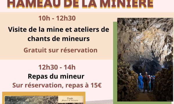 Affiche des 120 ans du hameau de la Minière - Journée du patrimoine