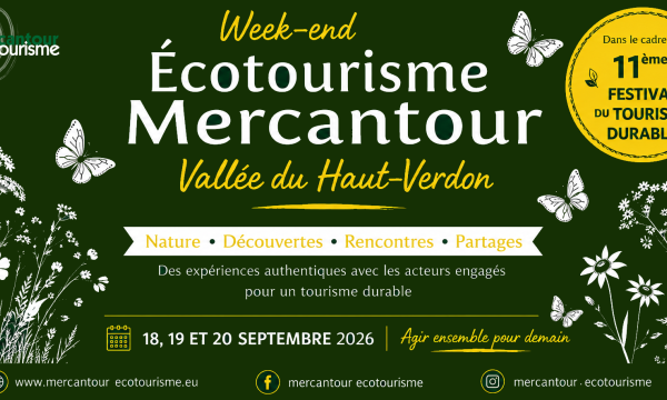 Bannière Week-end Écotourisme Mercantour de la vallée du Haut-Verdon 