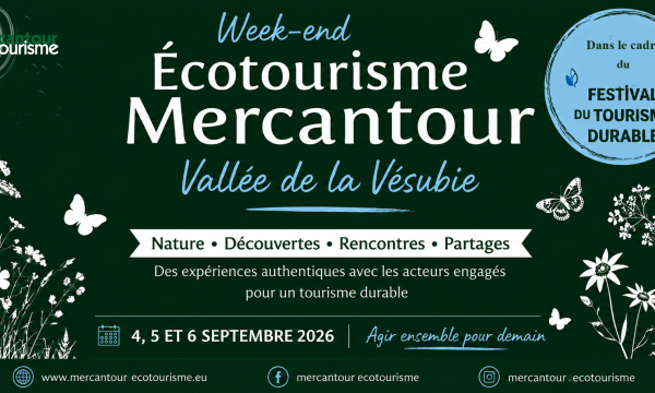 Bannière Week-end Écotourisme Mercantour Vésubie 2026